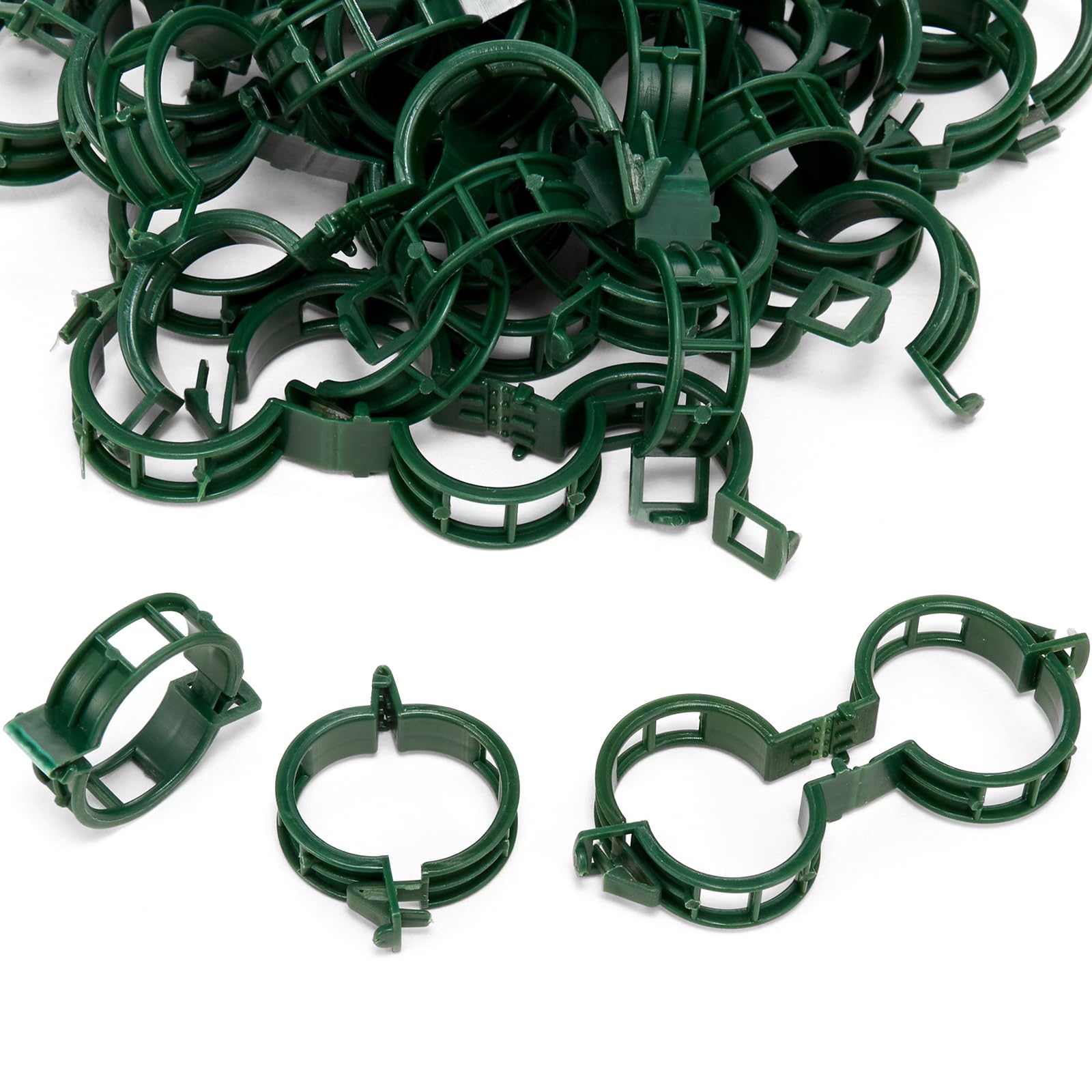 XYCING Plant Support Clips secure tomato vines to a trellis for neat growth