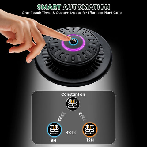 Xyingshine LED grow light with timer aids easy indoor plant care.