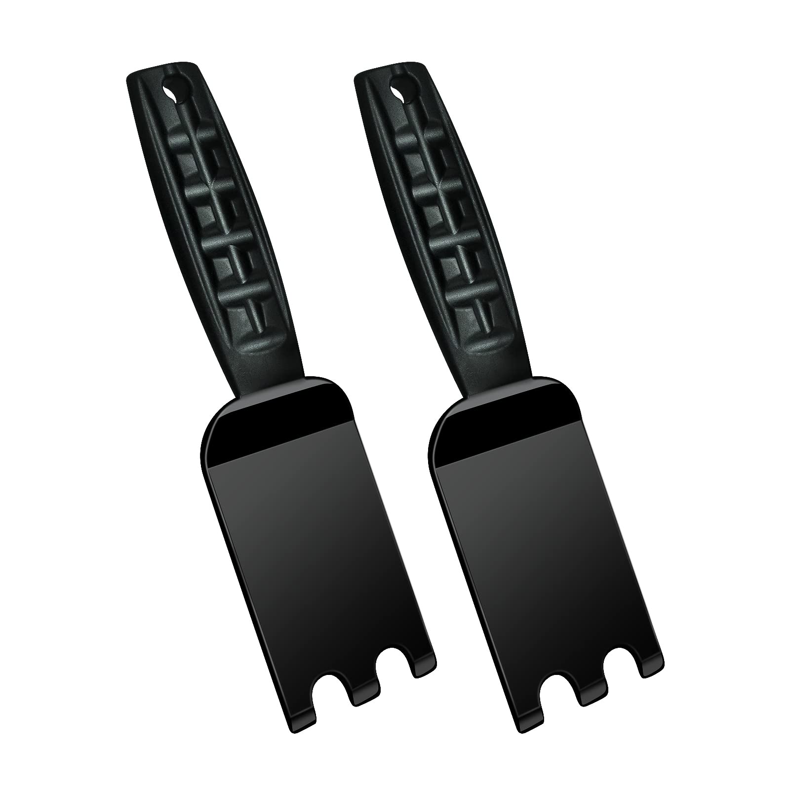 XYK 2-pack grill spatula scraper on grooved grills enabling precise flipping