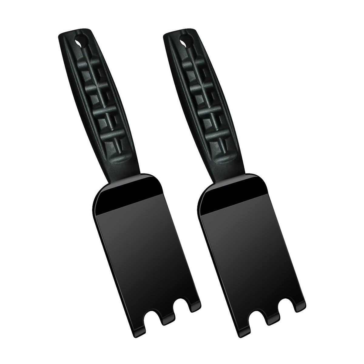 XYK 2-pack grill spatula scraper on grooved grills enabling precise flipping