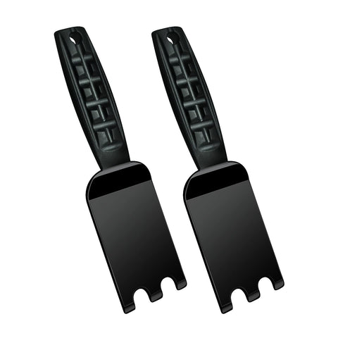 XYK 2-pack grill spatula scraper on grooved grills enabling precise flipping