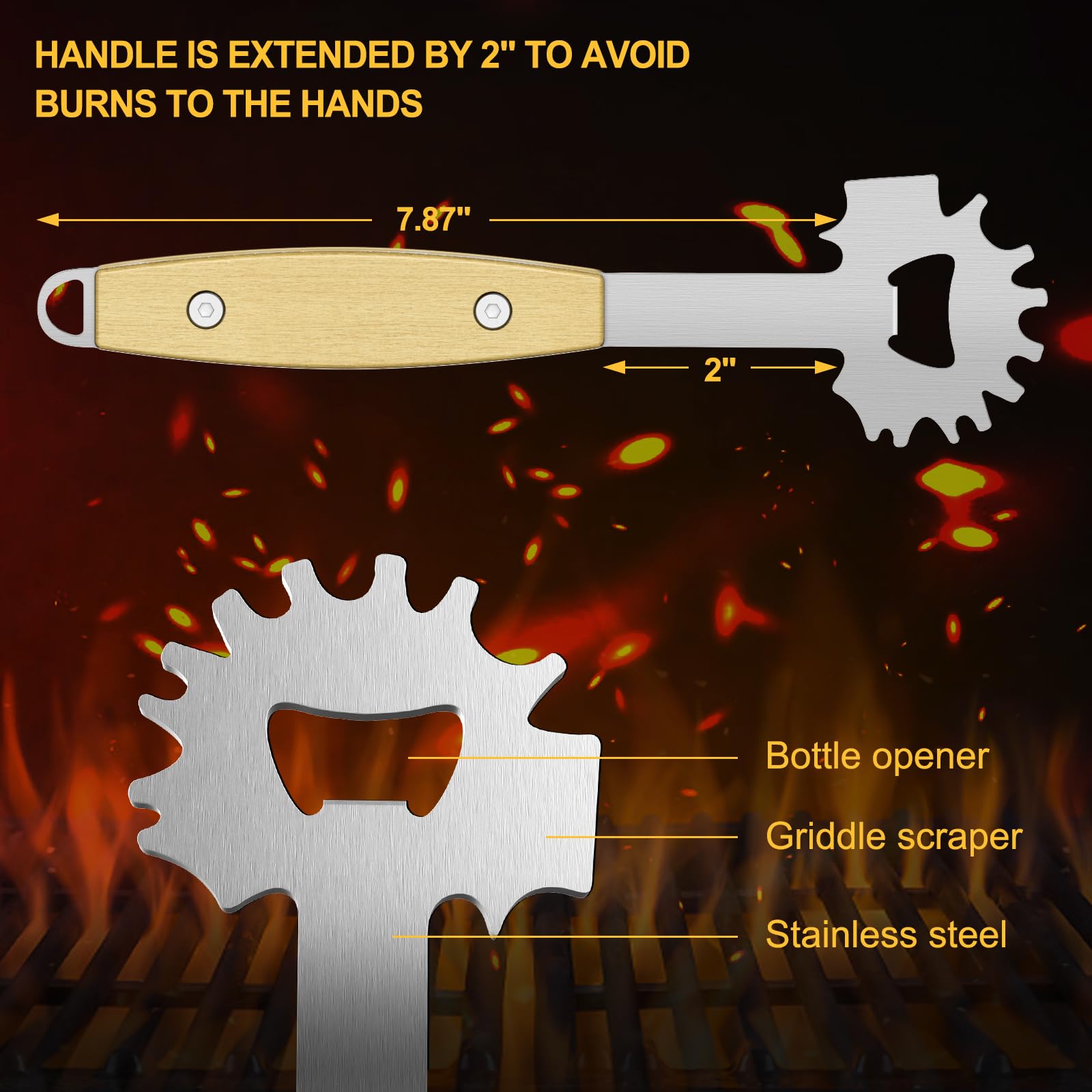 XYK stainless steel 304 brush ensures durability during tough scrubbing.