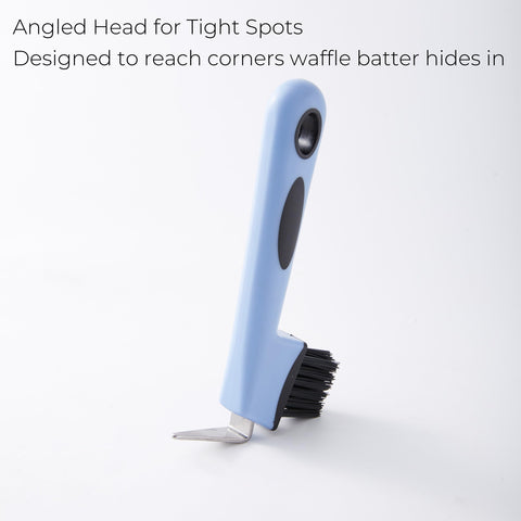 Xylarnoveth ergonomic handle provides a secure grip during kitchen cleanup.