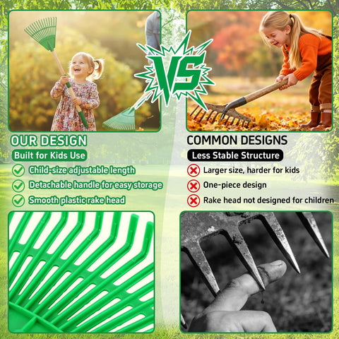 Xynzanic green outdoor gardening set ready for kids' help