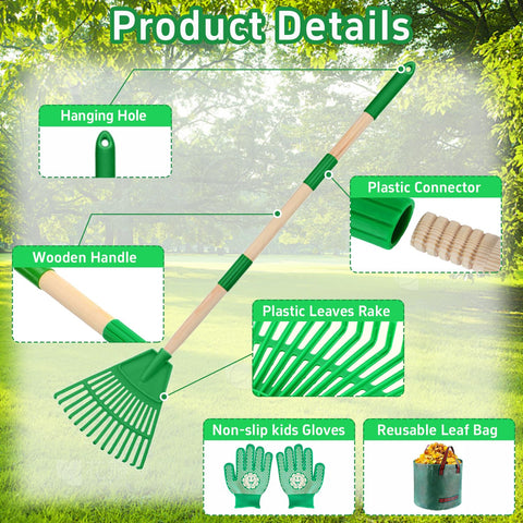 Xynzanic lightweight plastic rake head for easy leaf collection