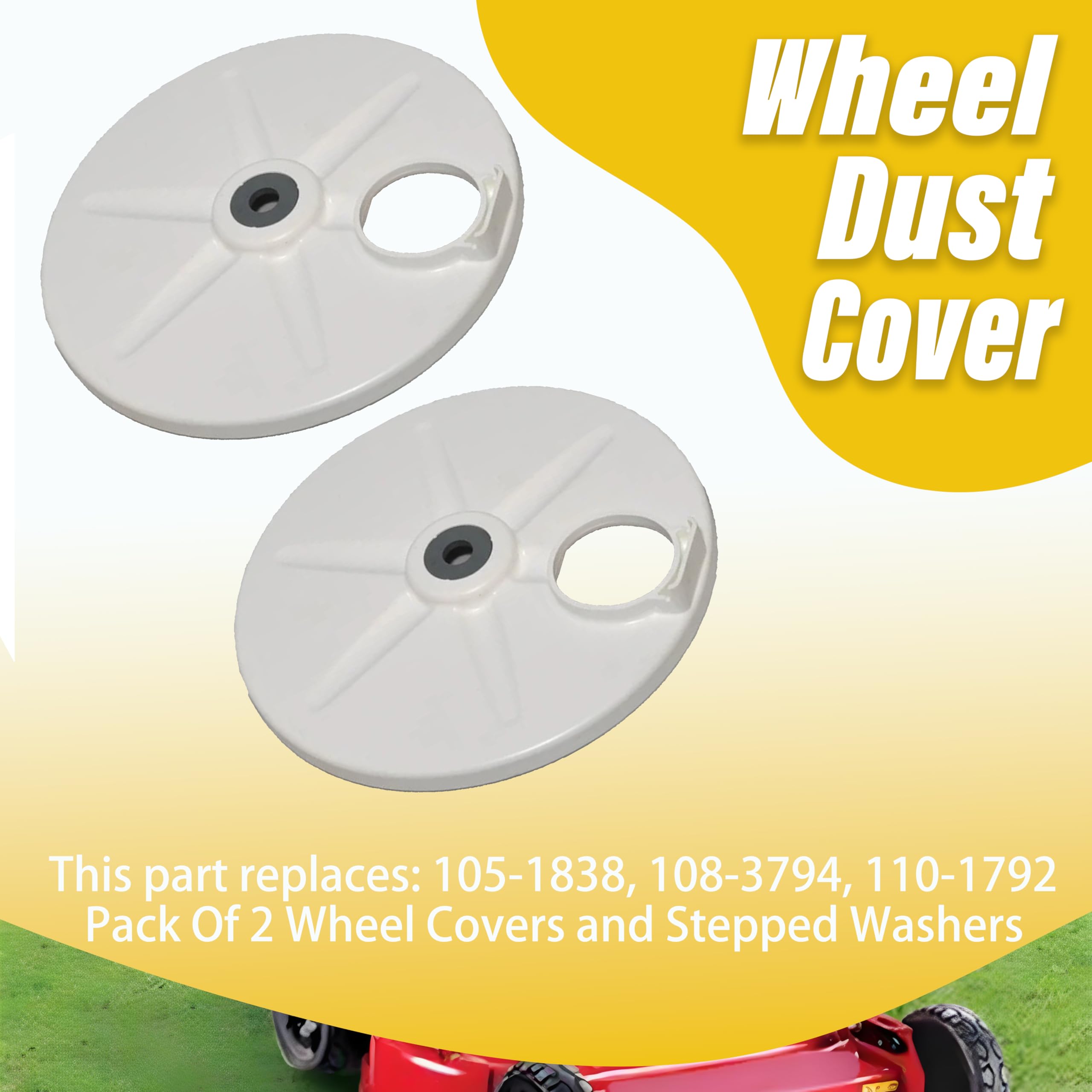 xyocx wheel-cover assembly 127-6840 easy installation on Toro models