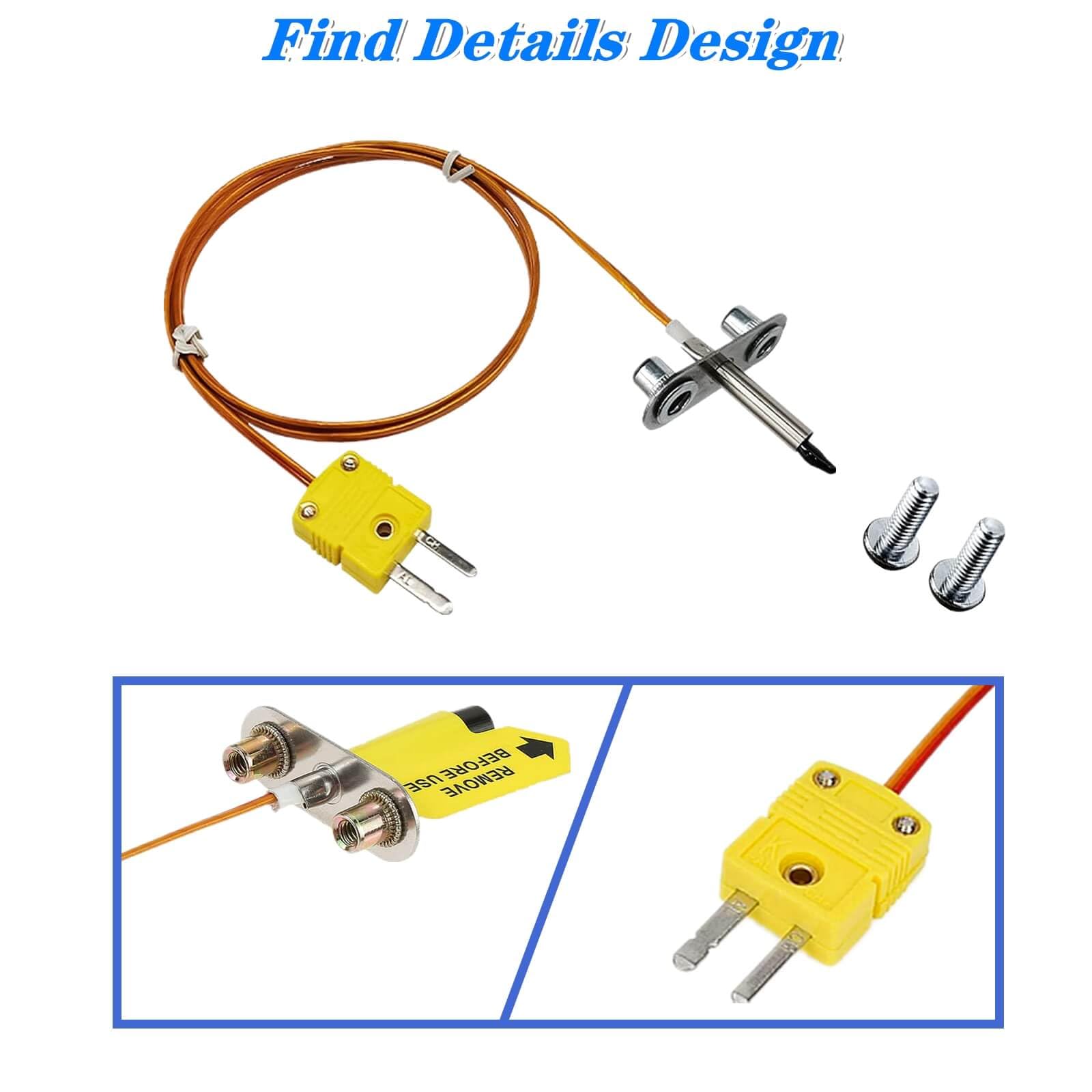 XYWZV thermocouple probe kit includes all essential parts for repair.