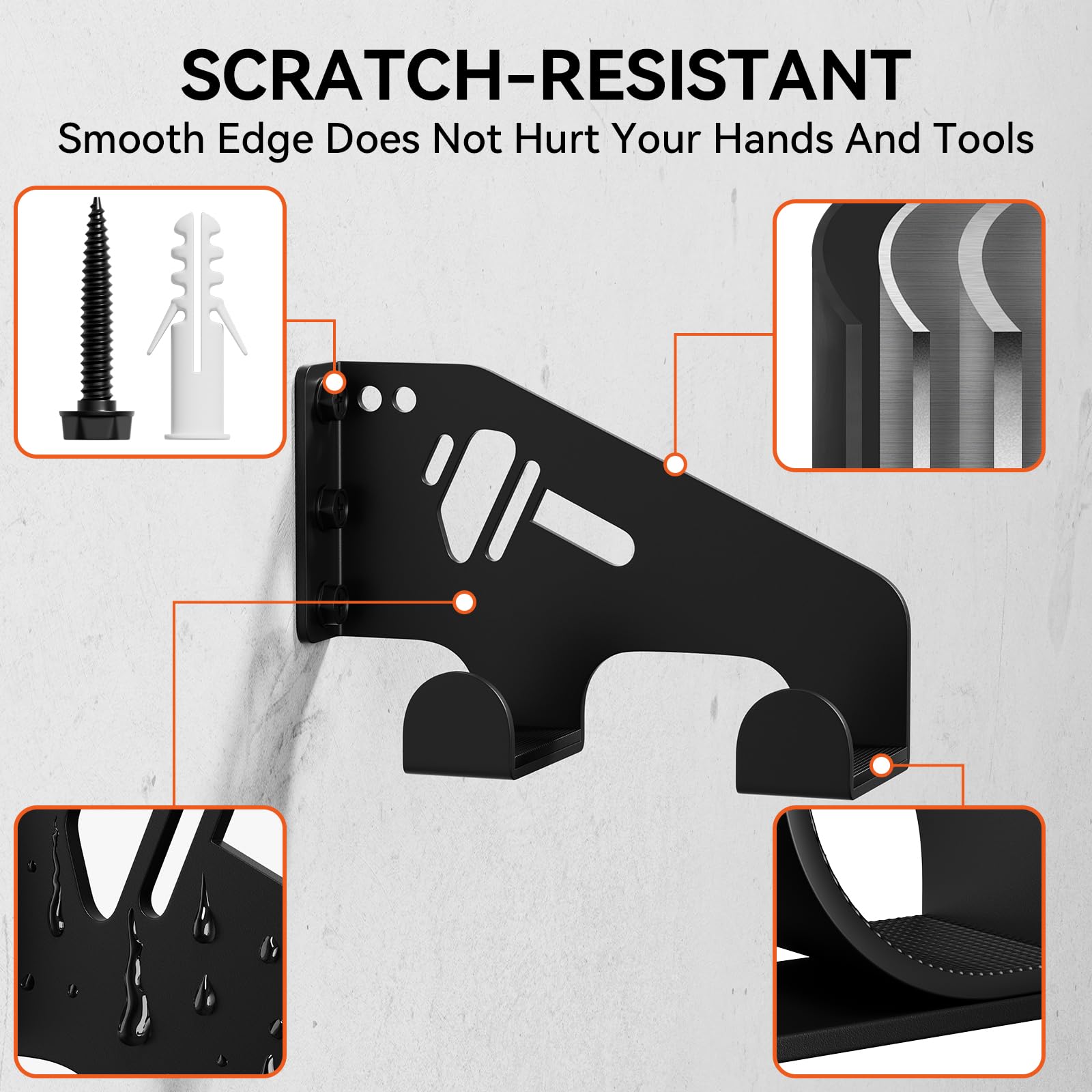 XZHXFX chainsaw hanger supports horizontal or vertical mounting for flexibility.