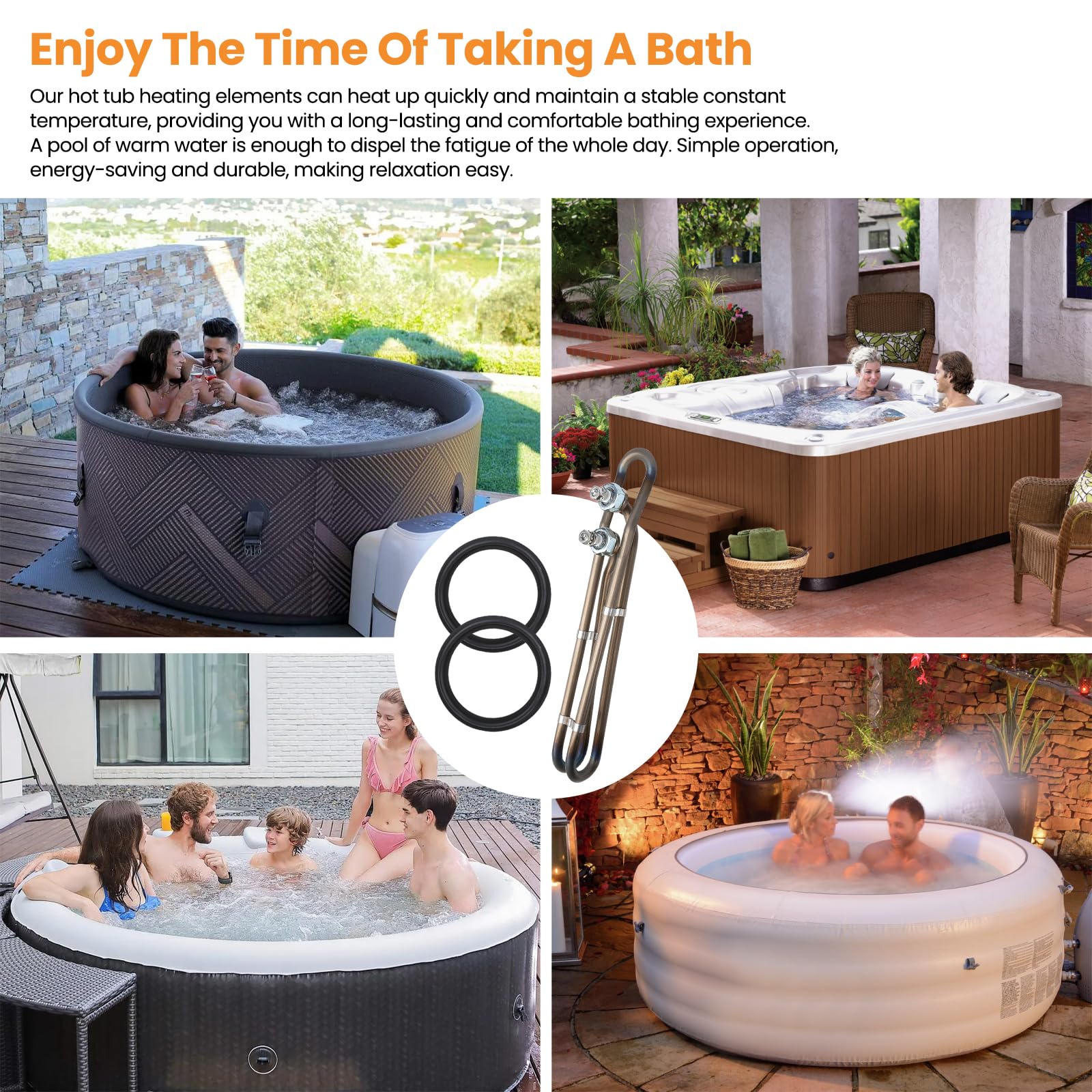 Xzionh durable spa heating element built for demanding setups