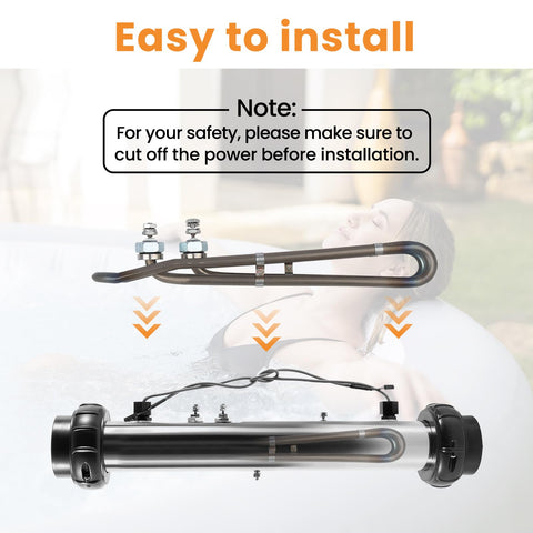 Xzionh easy install spa heater for quick maintenance