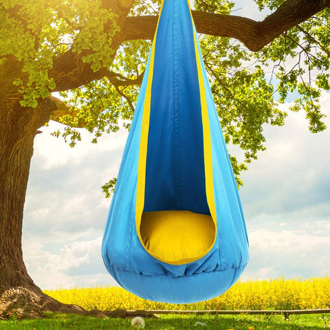 Y-STOP pod swing seat gift-ready sensory swing for kids