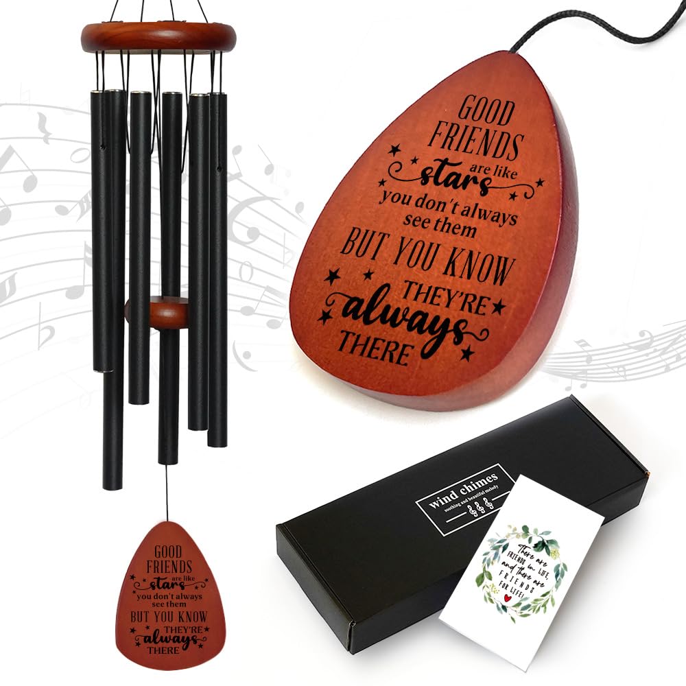 YAANUNULU friendship wind chimes in a garden create calming outdoor ambience.