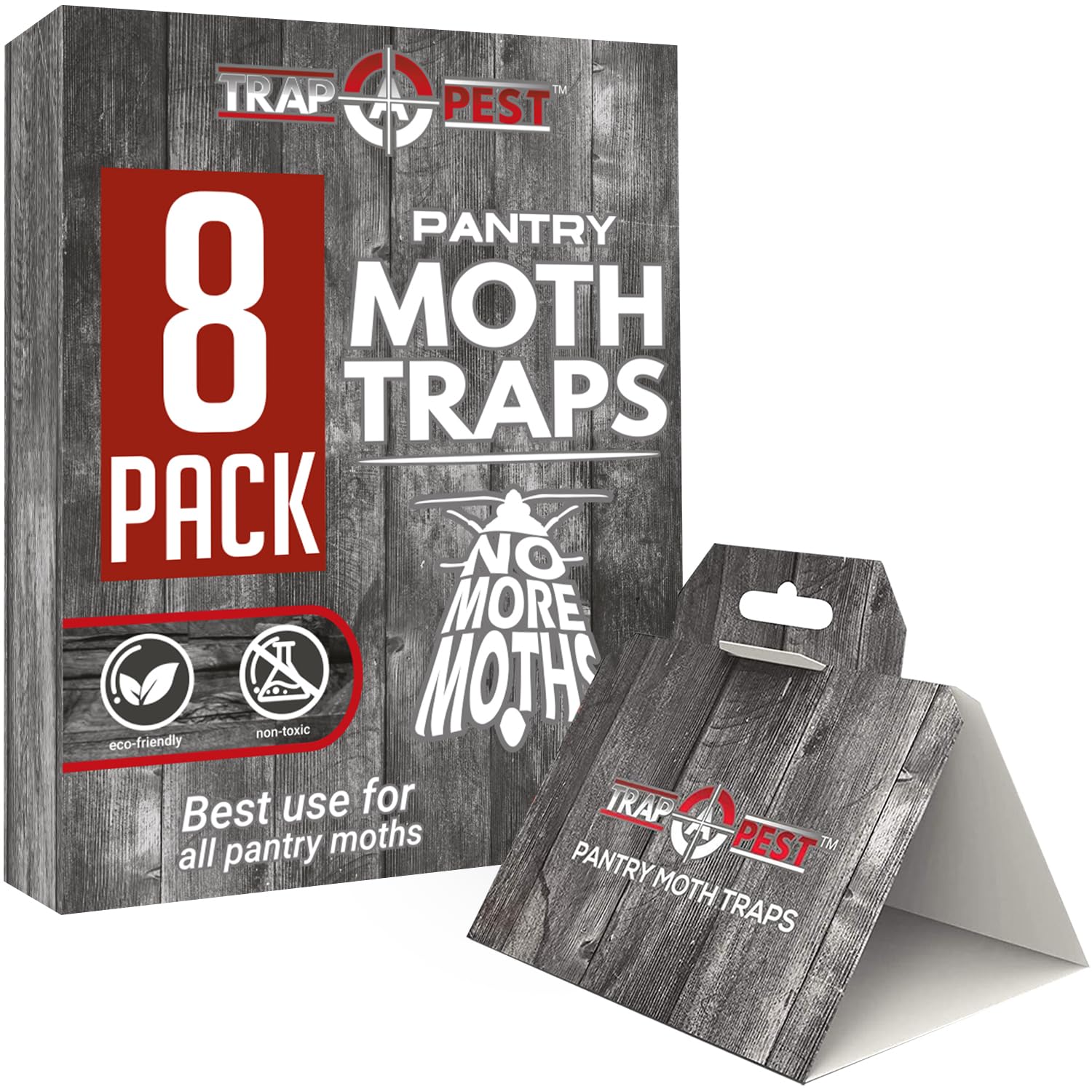 YABULI pantry moth traps: discreet glue strip in cabinet for food moth control