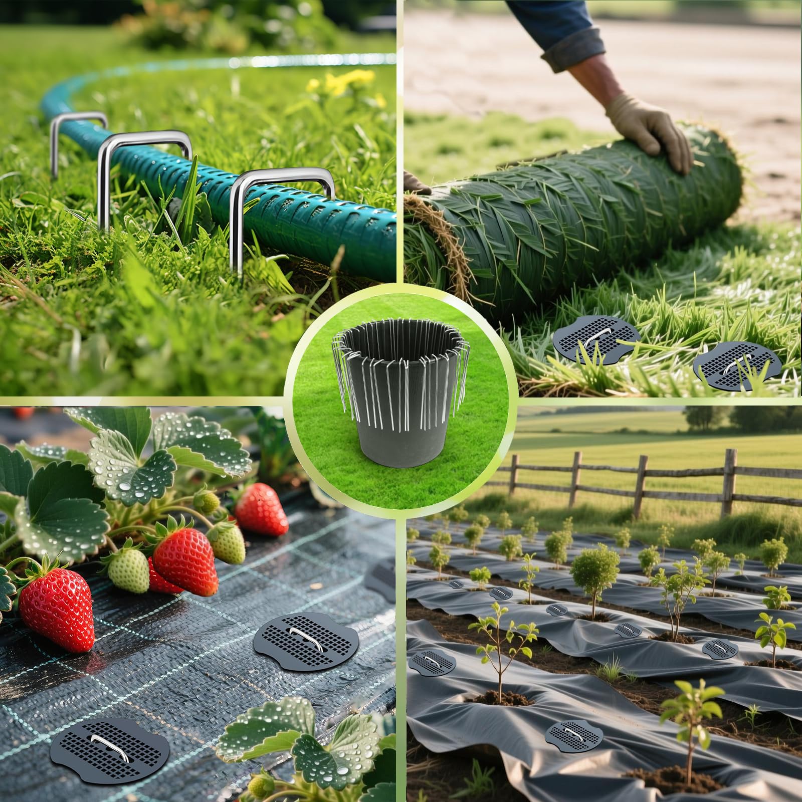 YACOO rubber mallet protects surfaces while installing stakes.