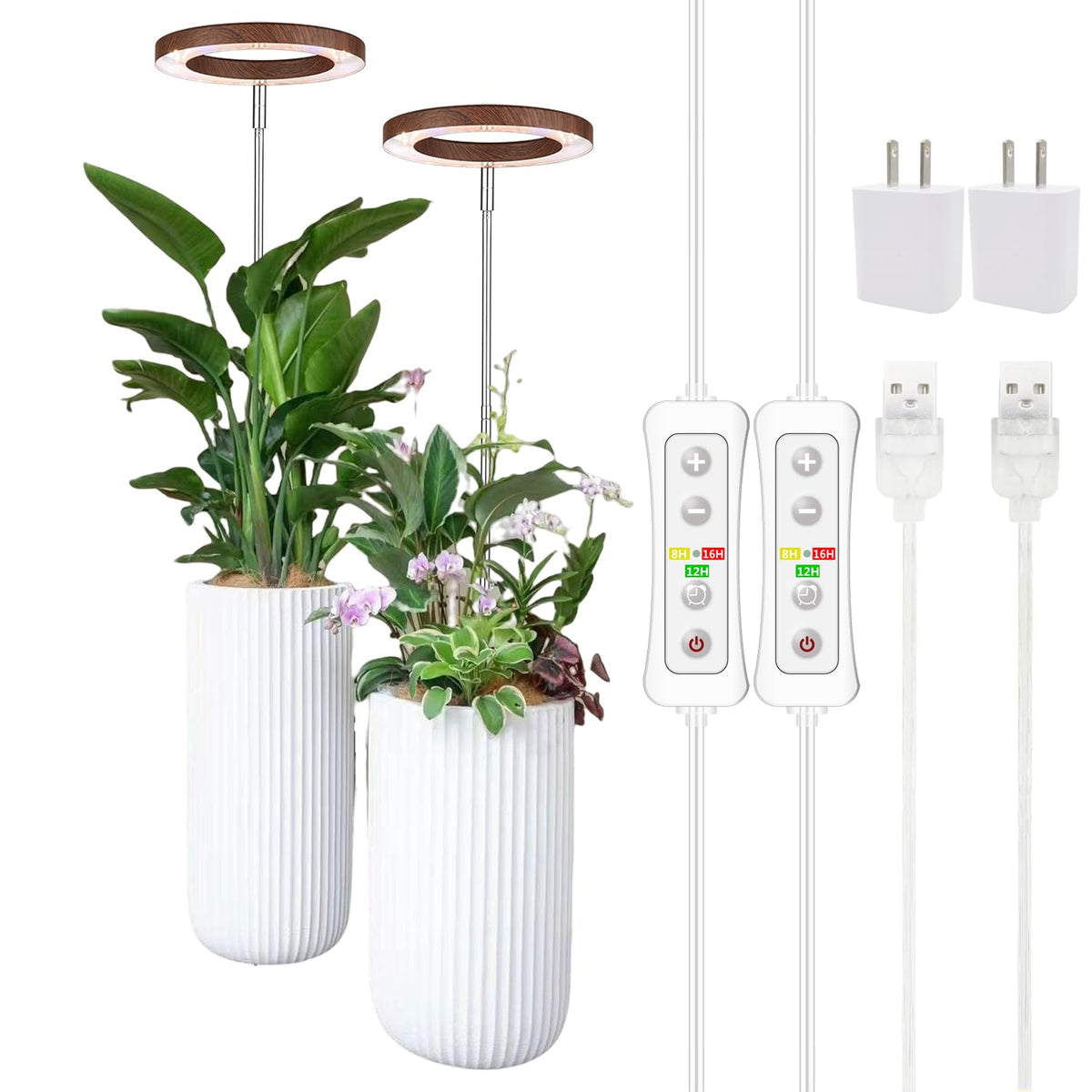 Yadoker grow light full spectrum for indoor plants supports balanced growth and vibrant leaves
