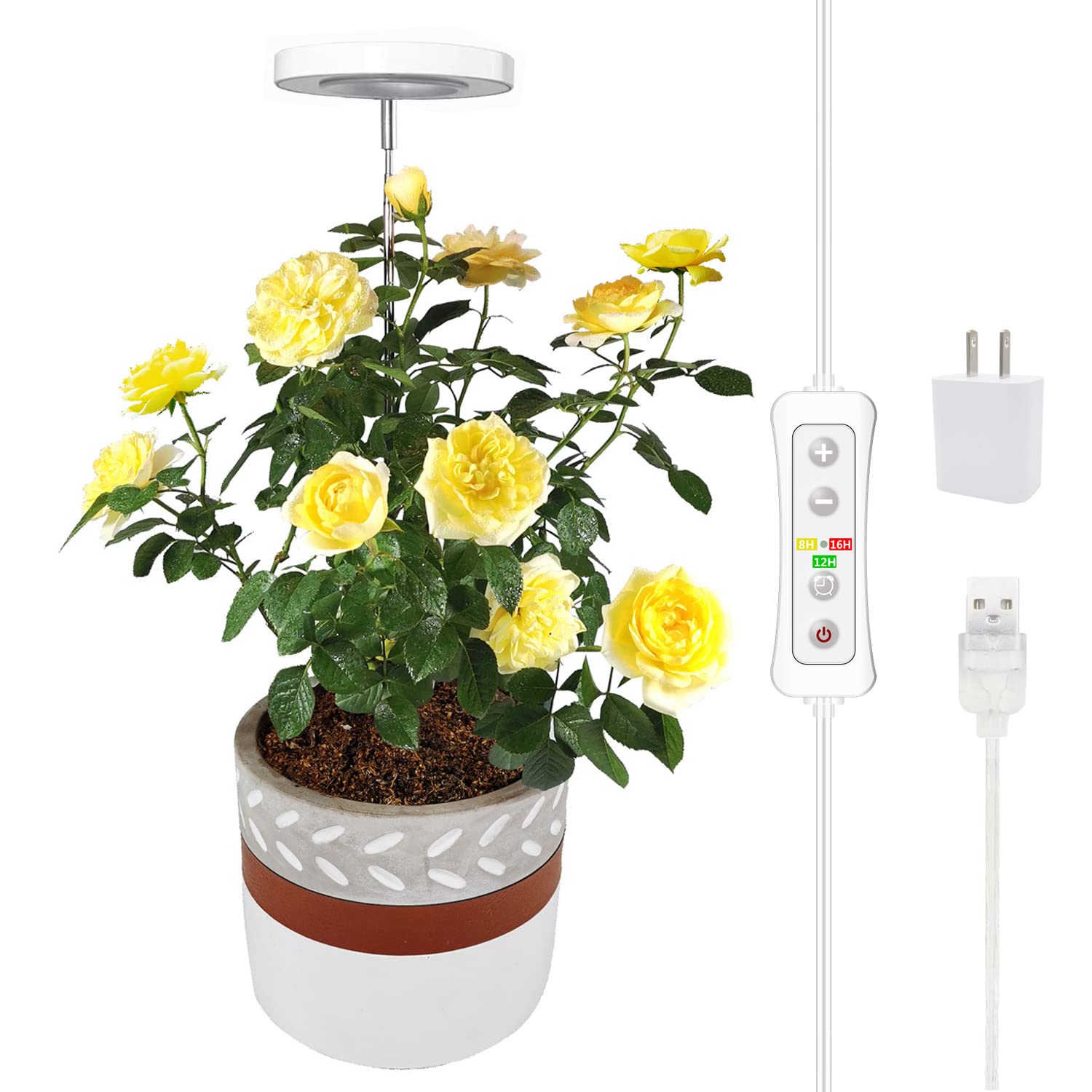 yadoker Plant Grow Light delivers full-spectrum indoor lighting for thriving plants.