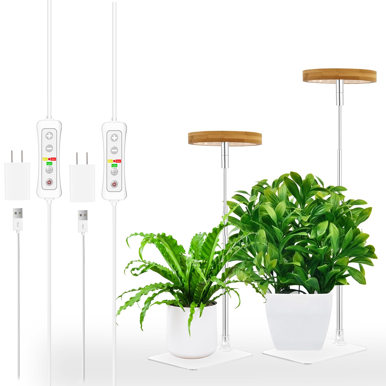 Yadoker Halo desk grow light for compact plant growth