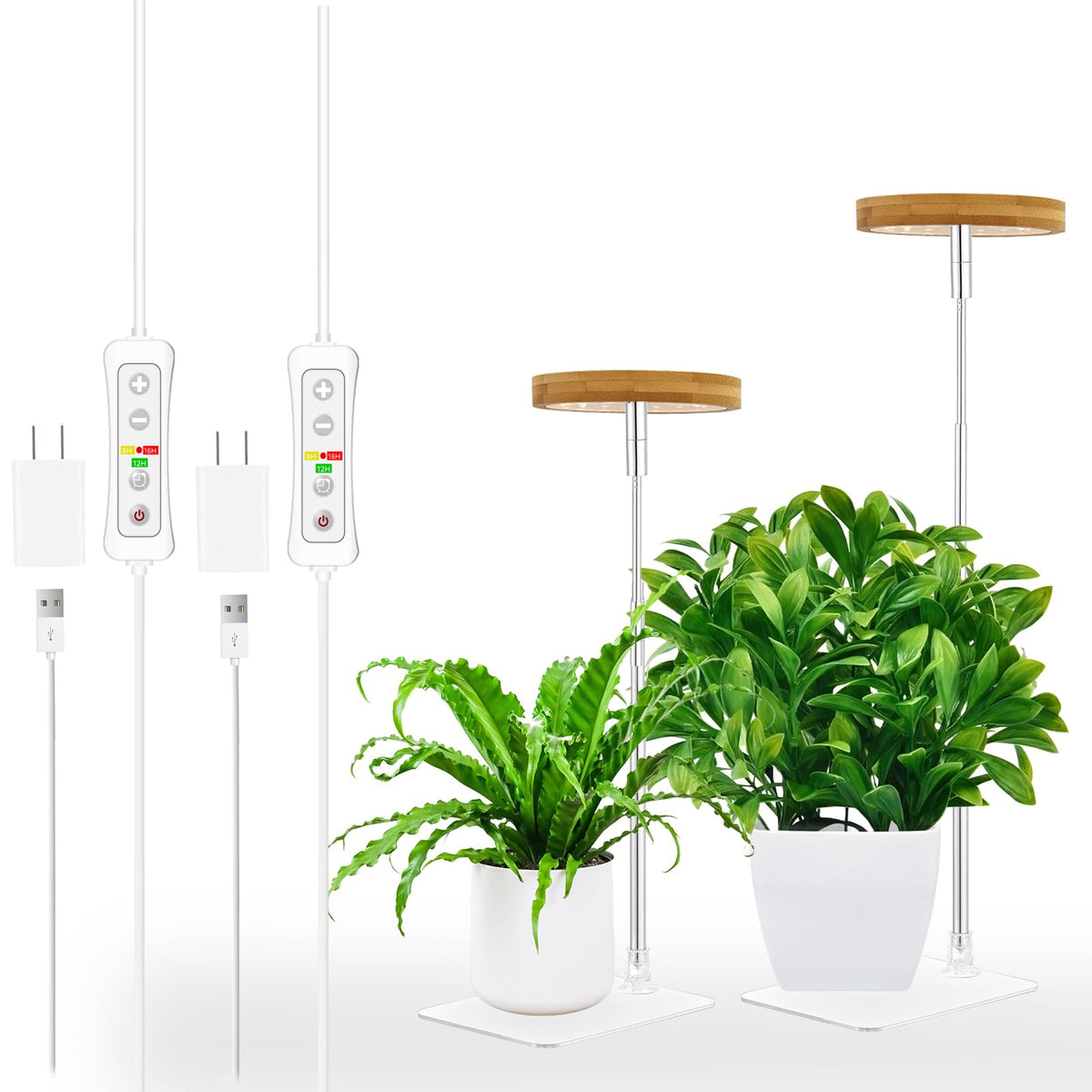 Yadoker Halo desk grow light for compact plant growth