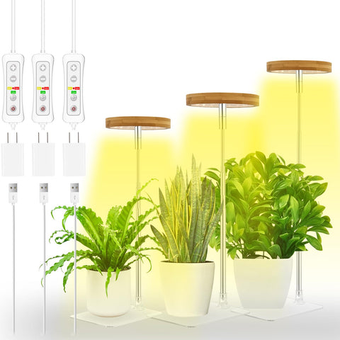 yadoker Halo full spectrum grow light illuminating indoor greens with even coverage