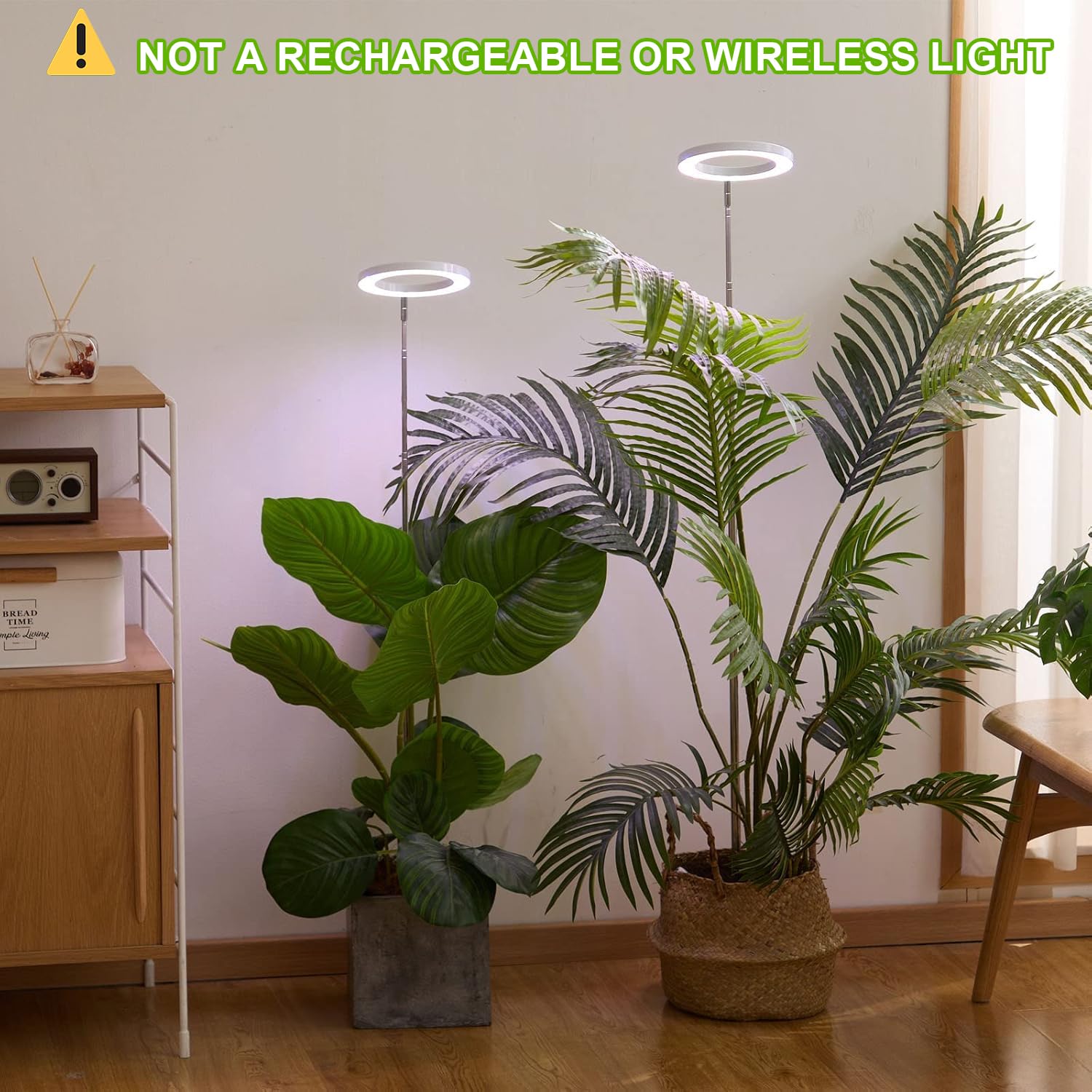 Yadoker adjustable-height grow light extends up to 61 inches for tall plants