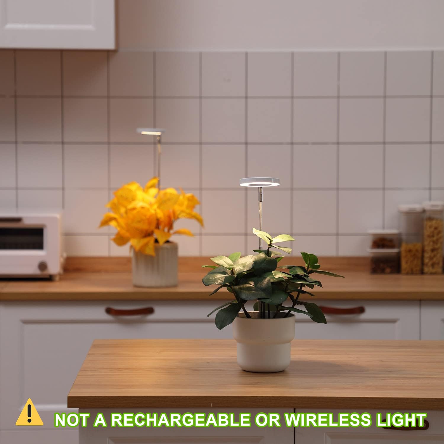 Yadoker LED growing light with adjustable height for multiple pots