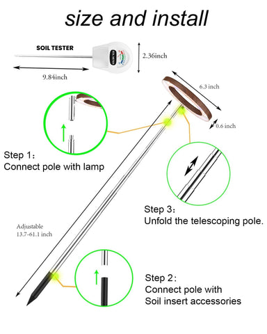 Yadoker grow light at various brightness levels demonstrating dimming control