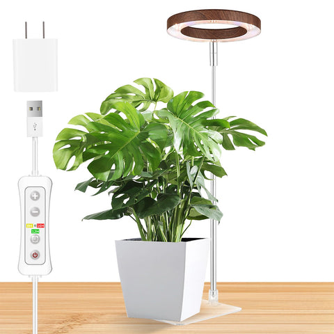 Yadoker plant grow light full spectrum illuminates indoor plants with balanced light.