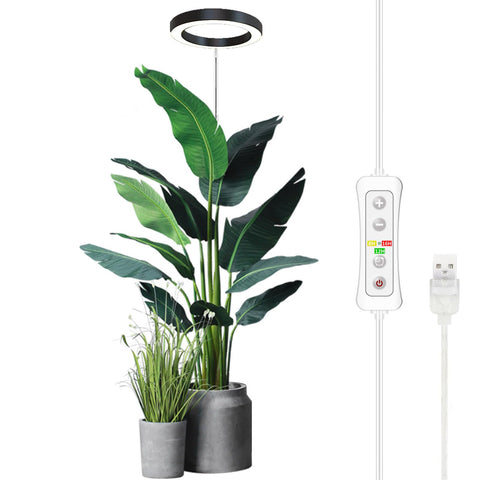 Yadoker plant grow light showing full spectrum panel for indoor greens and shrubs