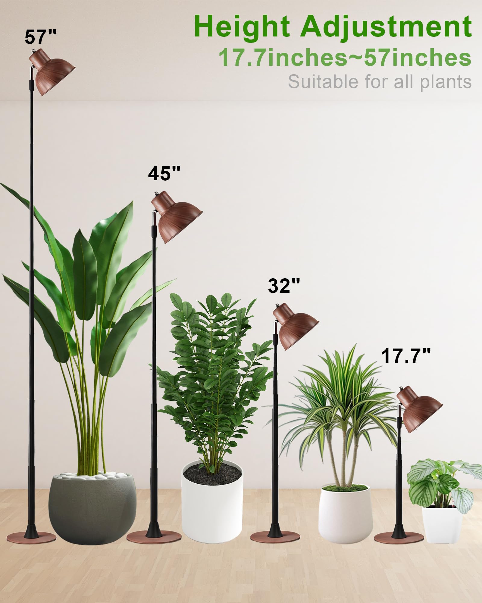 Yadoker six-point-five-six-foot cord reduces clutter near larger plants.