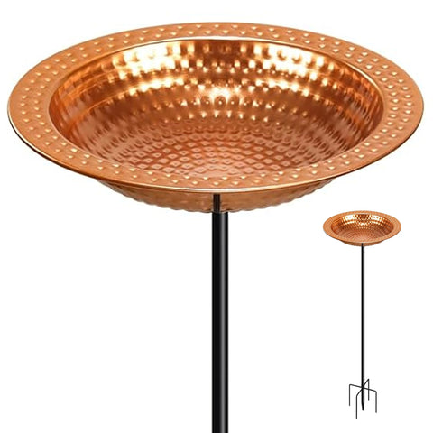 YADOOLIFE assembly-ready iron frame bird bath for quick setup in your yard