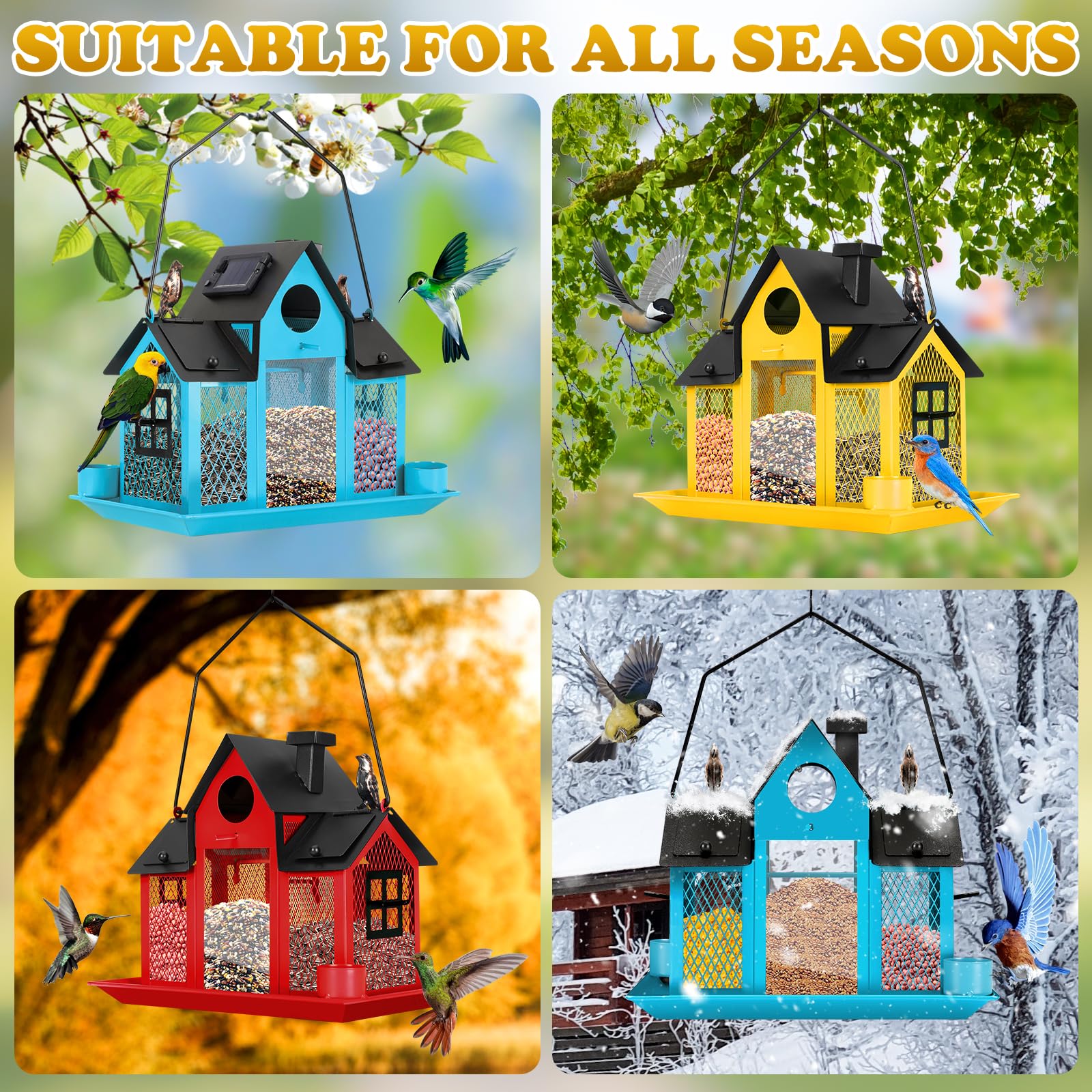 YADOOLIFE gift-ready birdhouse adds color and function to outdoor spaces