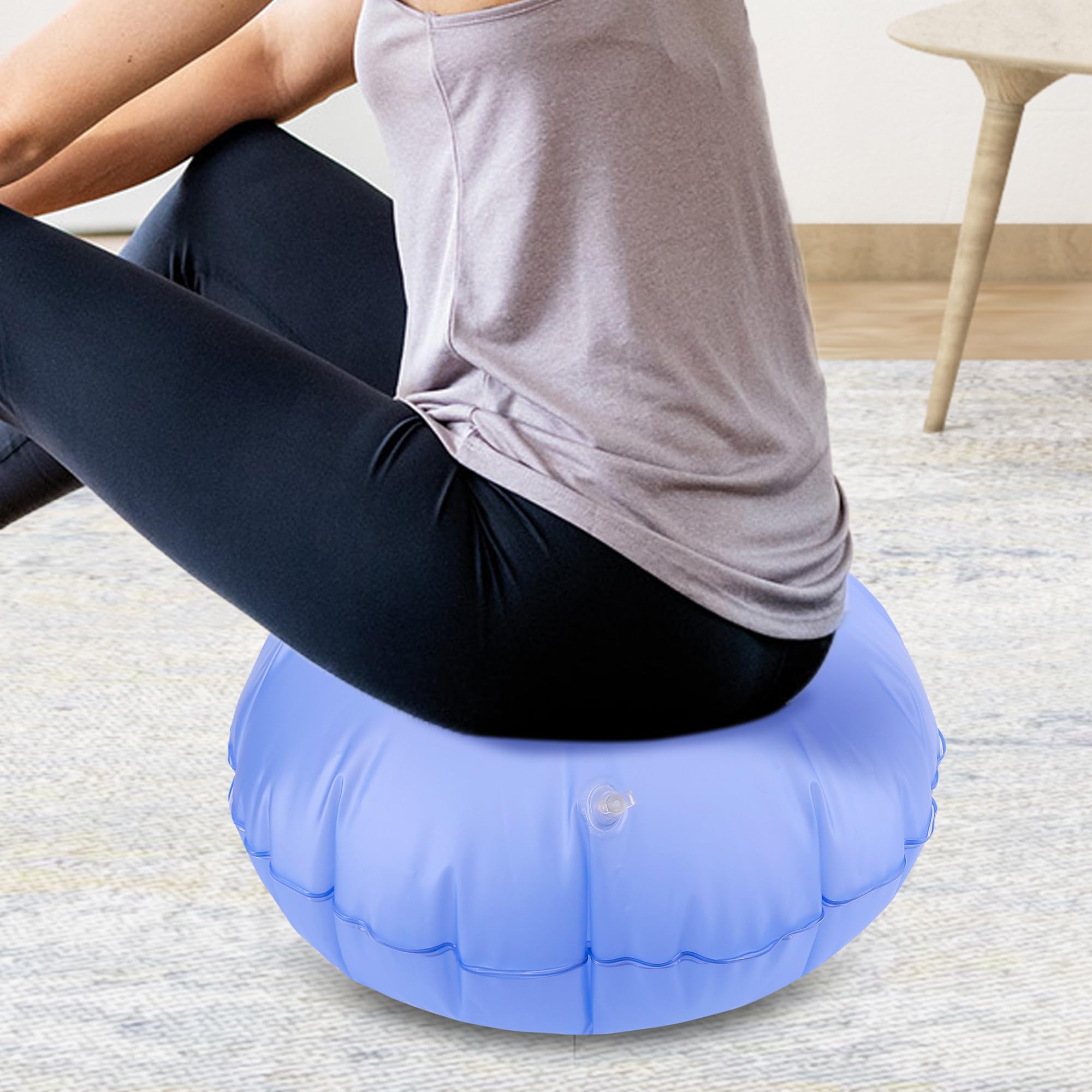 YAERSI easy-inflate cushion with built-in valve ensures quick setup.