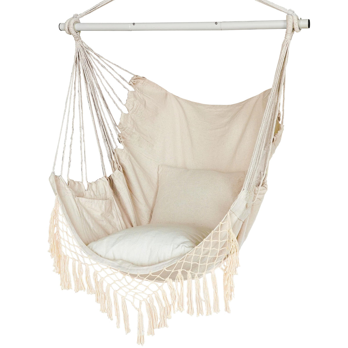 YAERSI Hammock Chair with foldable metal bar for easy setup and durability