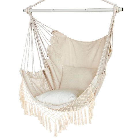 YAERSI Hammock Chair with foldable metal bar for easy setup and durability