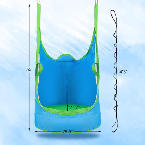 YAERSI pod swing chair fabric 900D Oxford for durability and comfort.