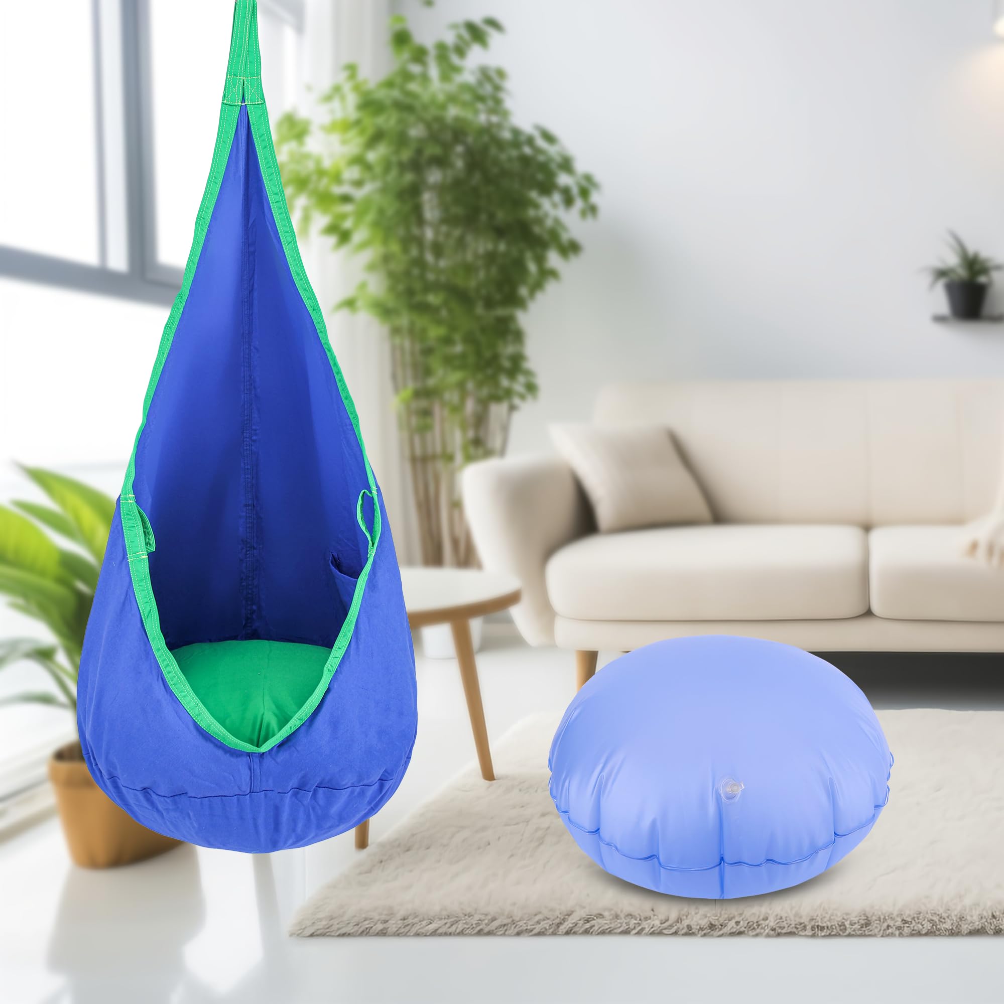 YAERSI pod swing cushion, ideal for replacing worn seats during play.