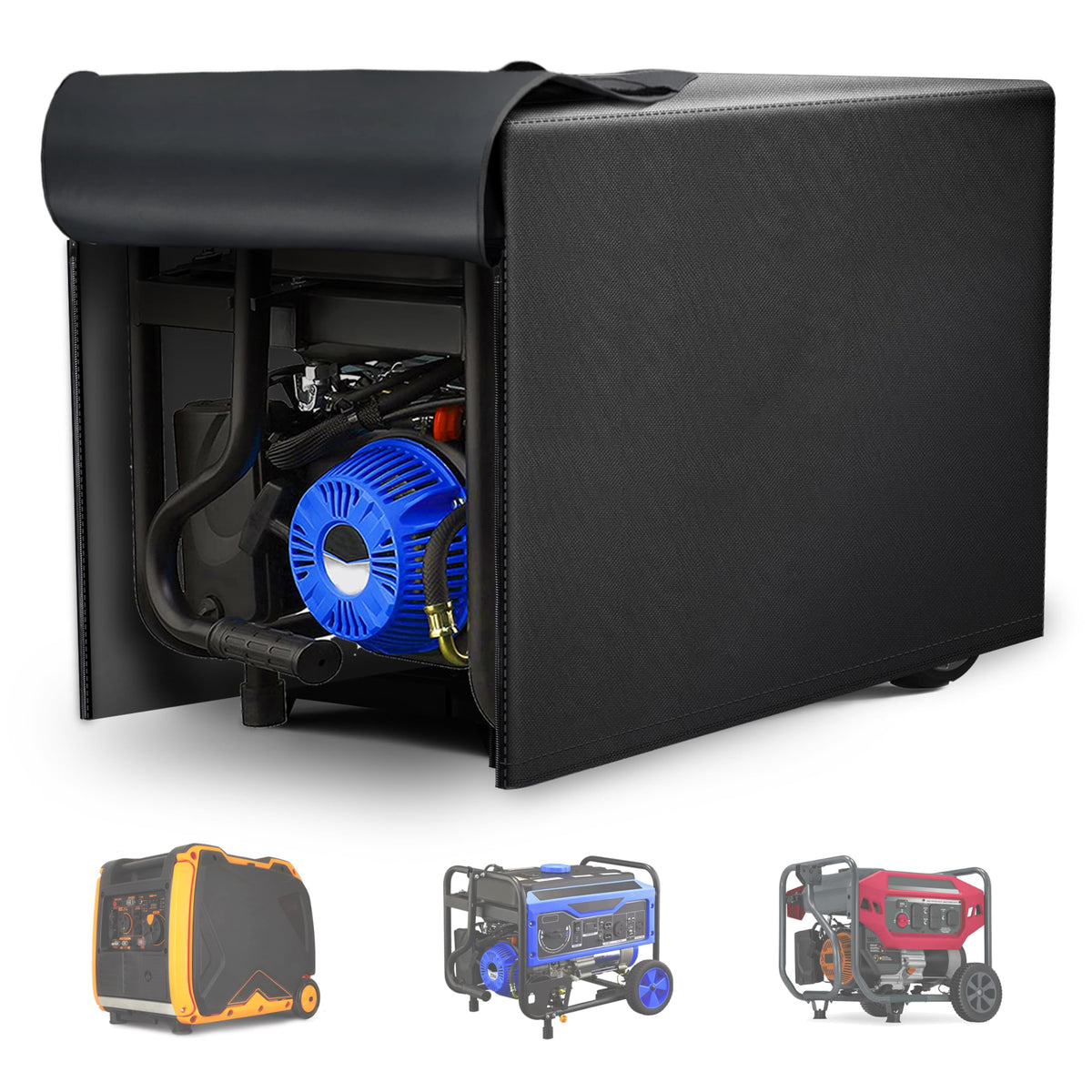 YAFFEY generator cover full-coverage protects outdoor units from rain and dust.