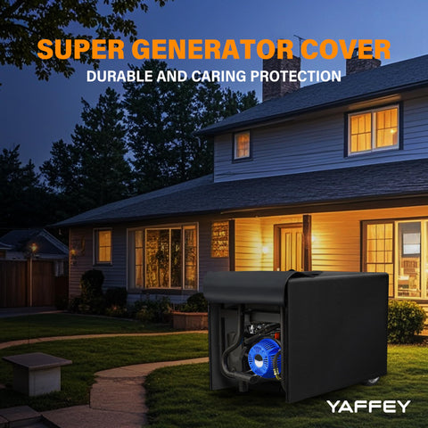 YAFFEY generator cover outdoor protection helps prevent rust and wear.