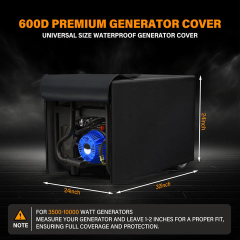 YAFFEY generator cover waterproof Oxford fabric shields against rain, snow, and moisture.