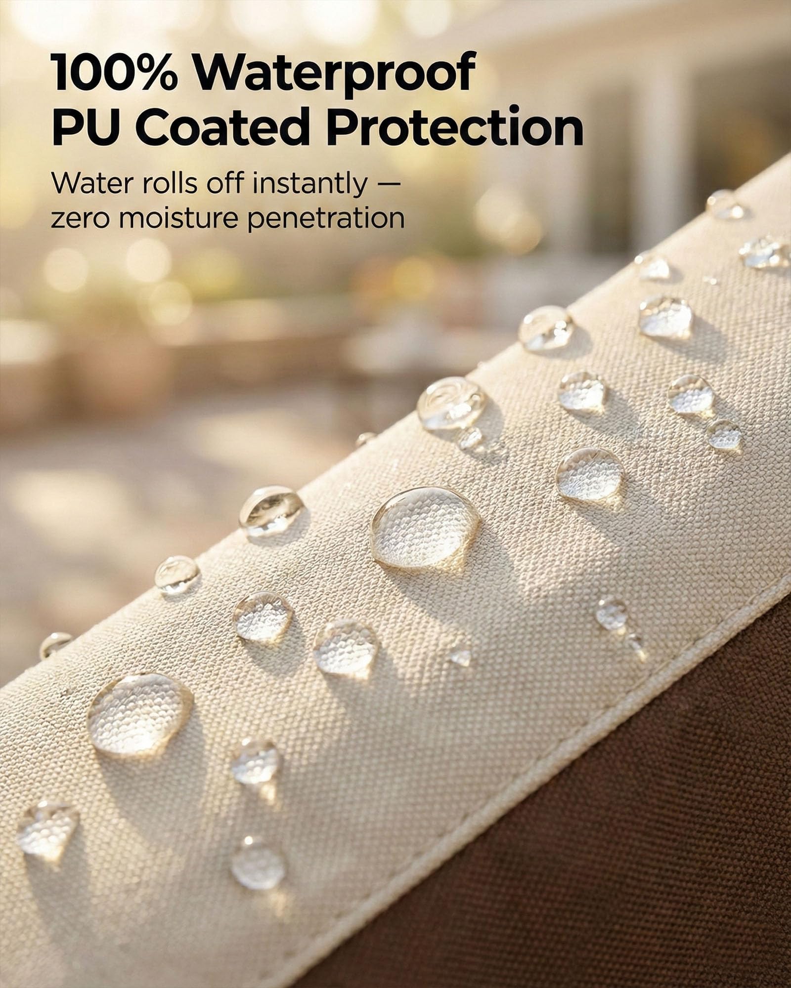 Yagvany UV-resistant fabric prevents color fading on outdoor chair covers