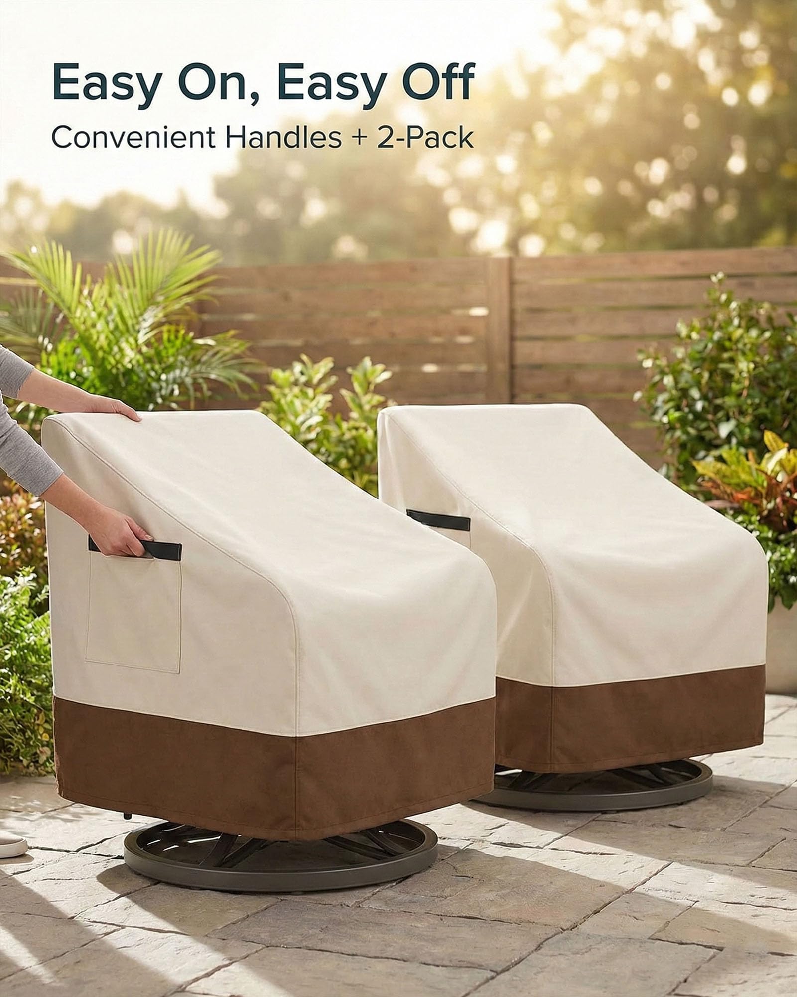 Yagvany outdoor chair cover for Adirondack chairs guards against rain and fading