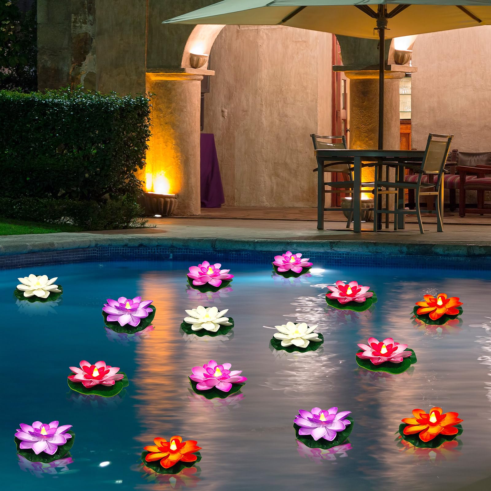 YAHAHARICH floating lights for ponds offer flexible placement on water features.