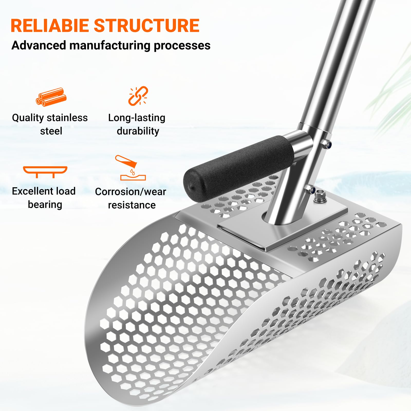 Yaheeda versatile tool for beaches underwater lawns and soil exploration