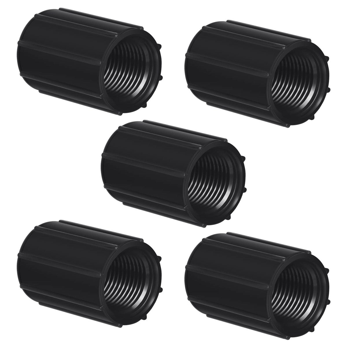 Yahenda five-pack 1/2-inch female threaded couplings for easy irrigation extensions.
