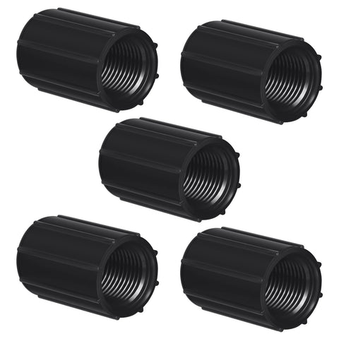 Yahenda five-pack 1/2-inch female threaded couplings for easy irrigation extensions.