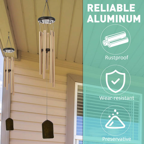 Yahenda memorial wind chimes offering a meaningful outdoor keepsake.
