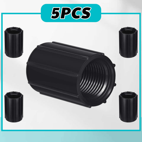 Yahenda PVC double female coupler provides durable outdoor irrigation connections.