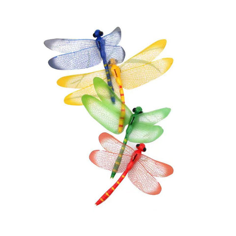 Yahpetes dragonfly stake wings in motion for yard charm