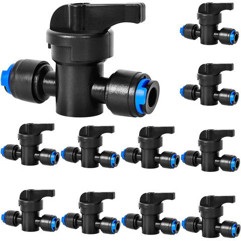 YAIRMIS 10-pack drip irrigation shut-off valve shown for easy garden control