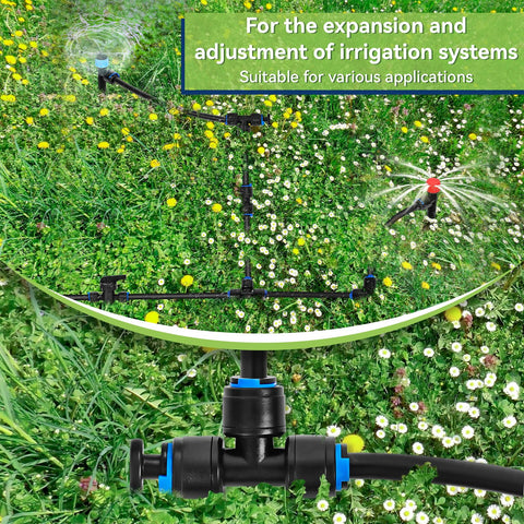 YAIRMIS drip irrigation installation simplifies garden watering.